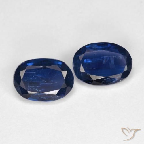 1.96ctw Natural Azul marinho profundo Dianita, oval, SI