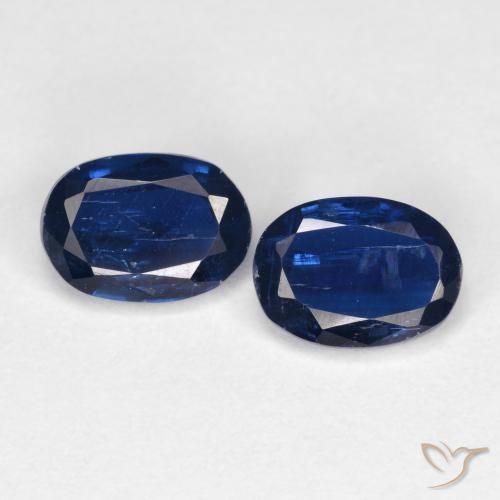 Pedras preciosas de Dianita Azul marinho profundo natural de 1.96 ct, oval, SI