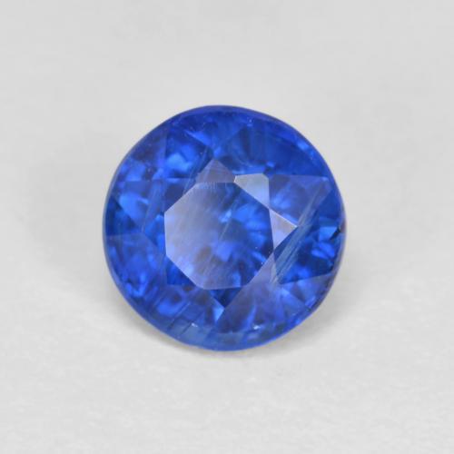Cianita azul natural 1,22ct, corte redondo, VS-SI