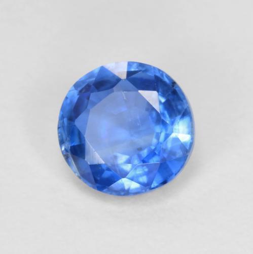 Cianita azul natural 1,10ct, corte redondo, VS