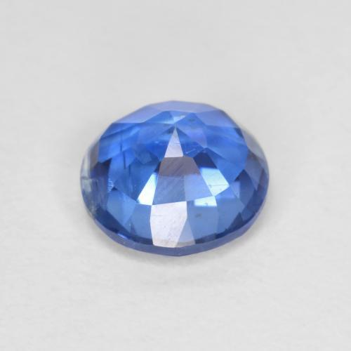 Cianita azul natural 1,10ct, corte redondo, VS