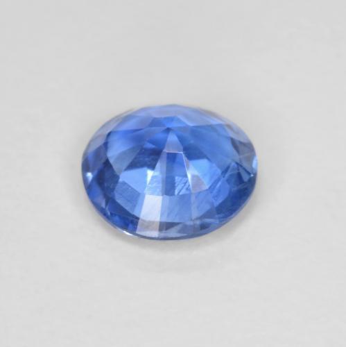Cianita azul natural 0,81ct, corte redondo, VS
