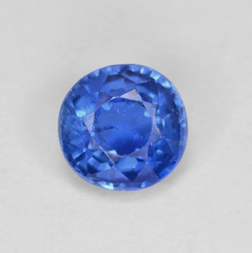Cianita azul natural 0,99ct, corte redondo, VS
