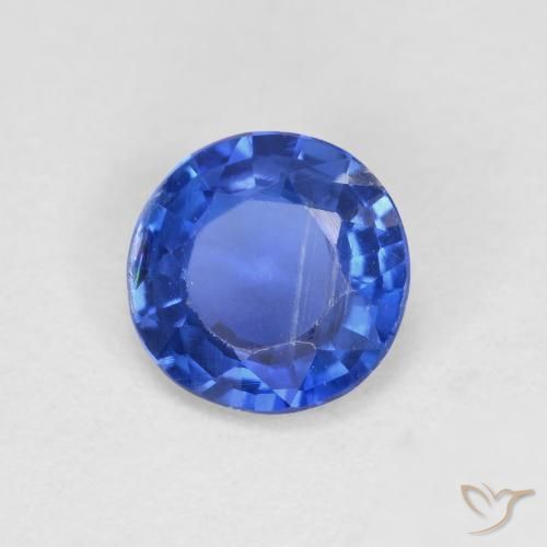0.84ct Natural Azul-marinho Dianita, Redondo, VS-SI