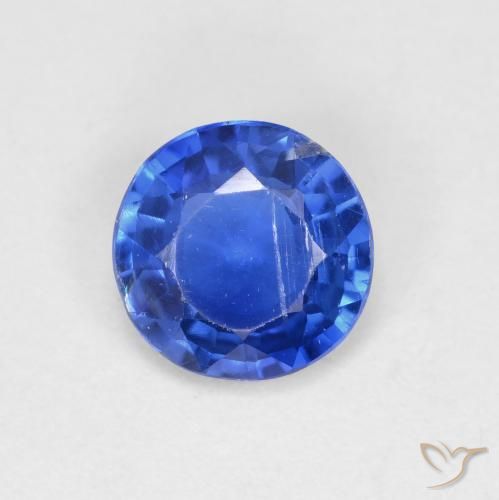 Dianita Azul-marinho Natural 0.84ct, Redondo, VS-SI