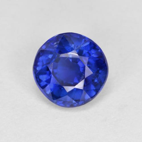 Cianita azul natural 1,18ct, corte redondo, VS