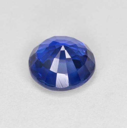 Cianita azul natural 1,18ct, corte redondo, VS