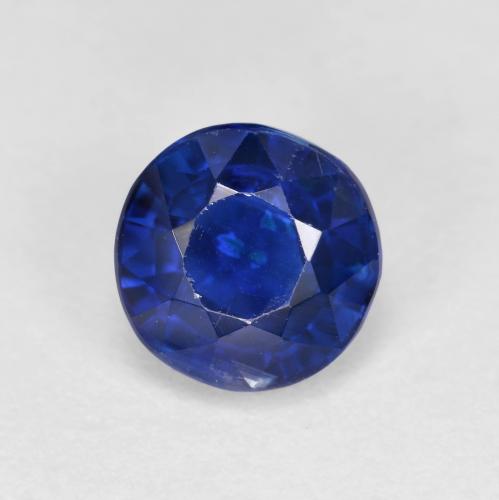 Cianita azul natural 1,30ct, corte redondo, VS