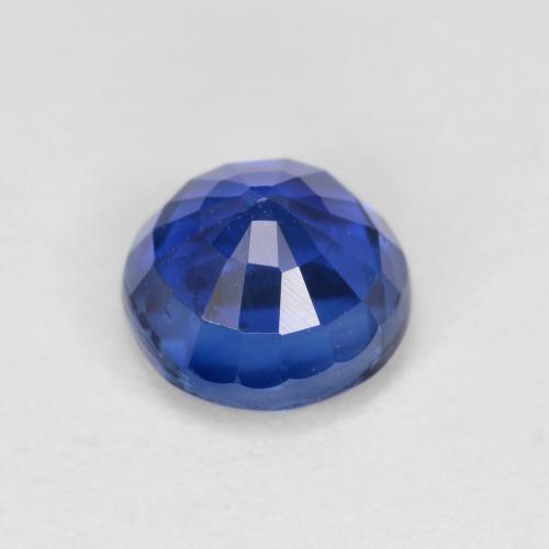 Cianita azul natural 1,30ct, corte redondo, VS