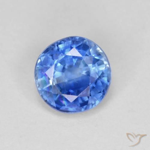0.95ct Natural Azul claro Dianita, Redondo, VS