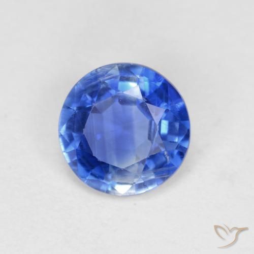 Dianita azul marinho claro Natural 0.92ct, Redondo, VS-SI