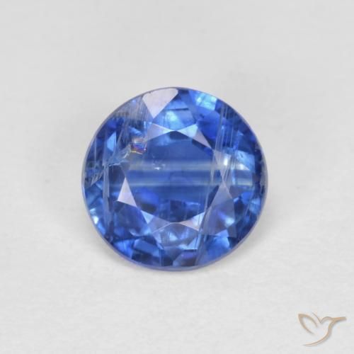 0.97ct Natural Azul escuro Dianita, Redondo, VS-SI
