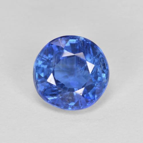 Cianita azul natural 1,18ct, corte redondo, VS-SI