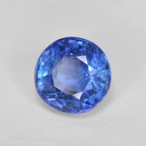 Cianita azul natural 1,18ct, corte redondo, VS-SI