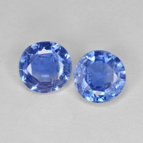 Pedras preciosas de Dianita Azul Azure Profundo natural de 1.70 ct, Corte Redondo, VS-SI