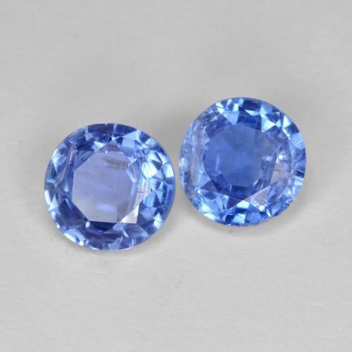 Pedras preciosas de Dianita Azul Azure Profundo natural de 1.70 ct, Corte Redondo, VS-SI