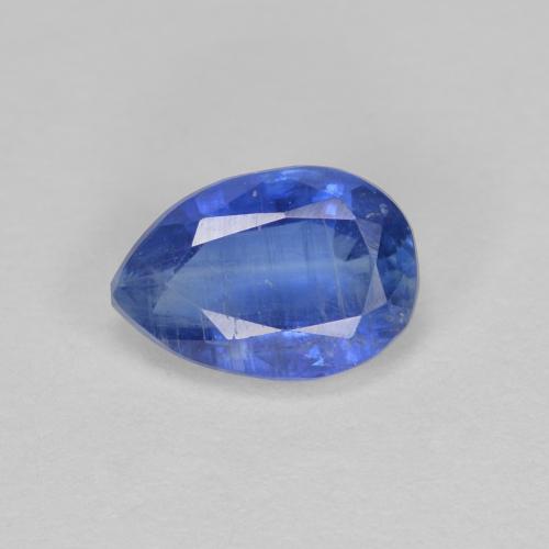 Cianita azul natural 0,94ct, formato de pêra, SI