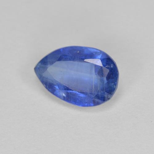 Cianita azul natural 0,94ct, formato de pêra, SI