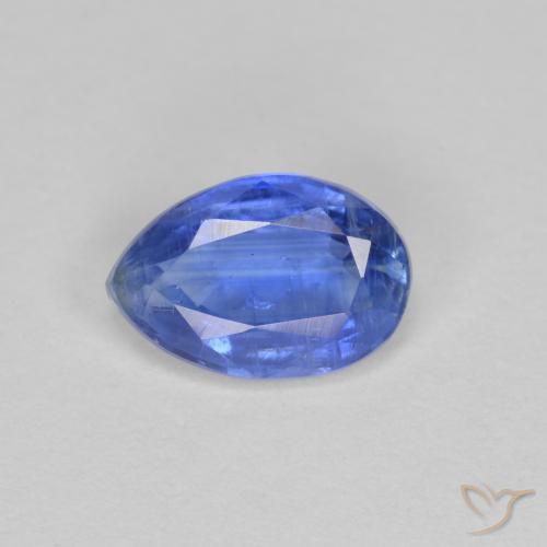 0.81ct Natural Azul marinho médio Dianita, Formato de pêra, SI