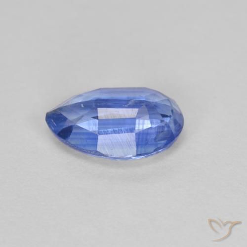 Dianita Azul marinho médio Natural 0.81ct, Formato de pêra, SI