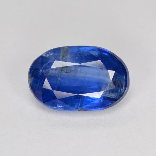 Cianita azul natural 3,79ct, corte oval, VS-SI