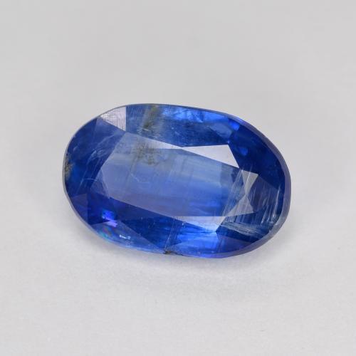 Cianita azul natural 3,79ct, corte oval, VS-SI