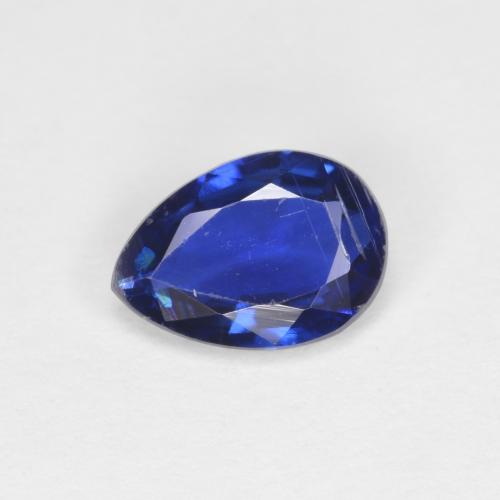Cianita azul natural 0,73ct, formato de pêra, VS