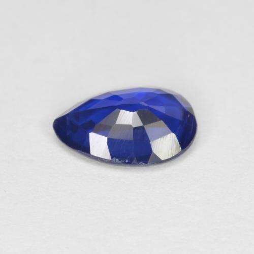 Cianita azul natural 0,73ct, formato de pêra, VS