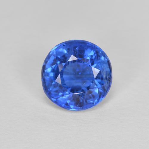 Cianita azul natural 1,14ct, corte redondo, VS-SI