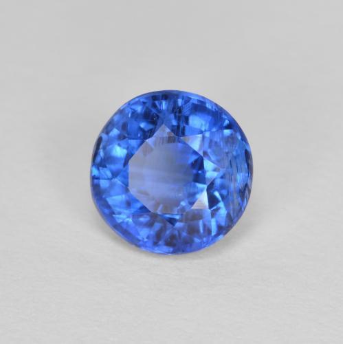 Cianita azul natural 1,14ct, corte redondo, VS-SI