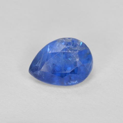 Cianita azul natural 0,96ct, formato de pêra, SI