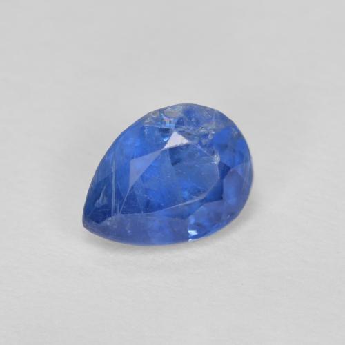 Cianita azul natural 0,96ct, formato de pêra, SI