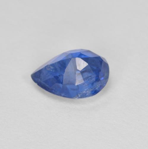 Cianita azul natural 0,96ct, formato de pêra, SI