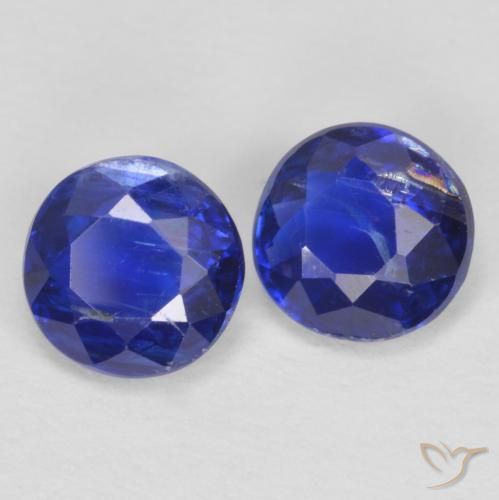 Pedras preciosas de Dianita Azul profundo natural de 1.30 ct, Redondo, SI