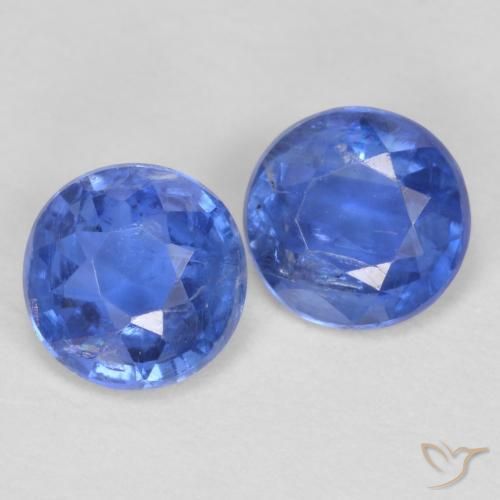 Pedras preciosas de Dianita Azul escuro natural de 1.04 ct, Redondo, SI