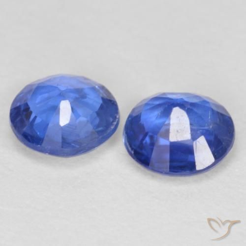 Pedras preciosas de Dianita Azul escuro natural de 1.04 ct, Redondo, SI