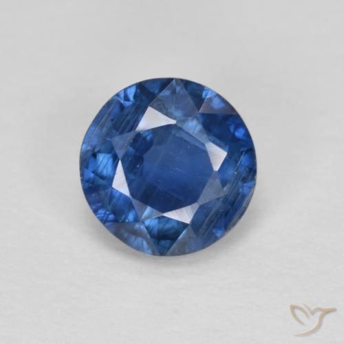 1.02ct Natural Azul-marinho Dianita, Redondo, VS-SI