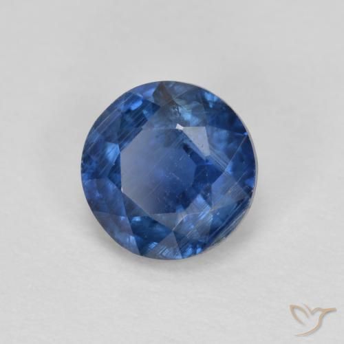 Dianita Azul-marinho Natural 1.02ct, Redondo, VS-SI