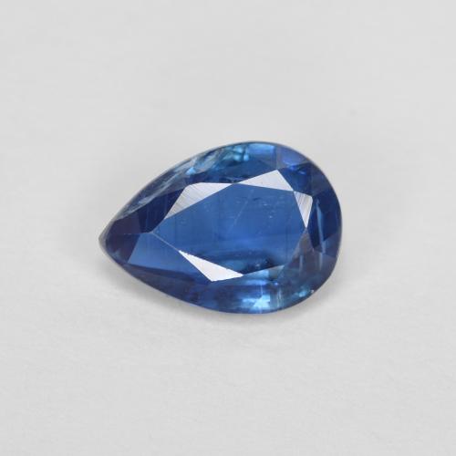 Cianita azul natural 0,94ct, formato de pêra, SI