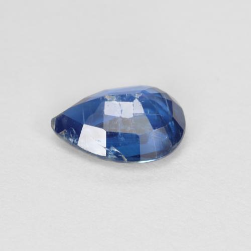 Cianita azul natural 0,94ct, formato de pêra, SI