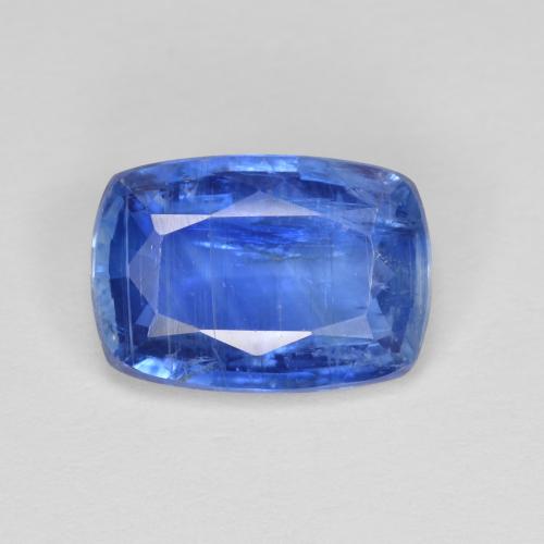 Cianita azul natural 3,02ct, almofada cortada, SI