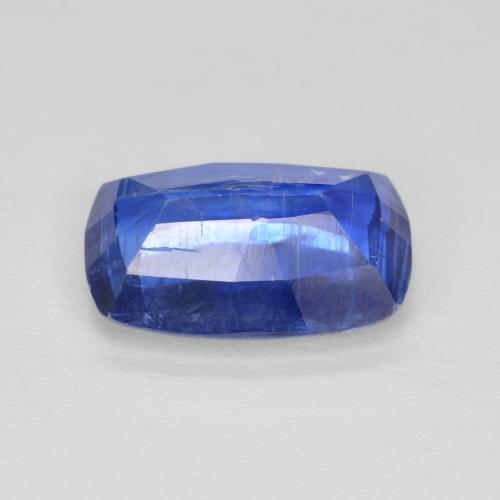 Cianita azul natural 3,02ct, almofada cortada, SI