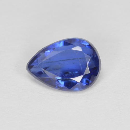 Cianita azul natural 0,86ct, formato de pêra, SI