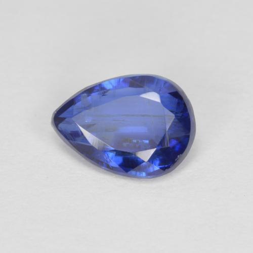 Cianita azul natural 0,86ct, formato de pêra, SI