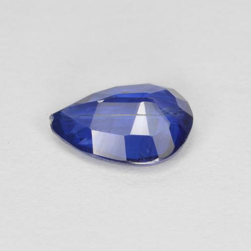 Cianita azul natural 0,86ct, formato de pêra, SI