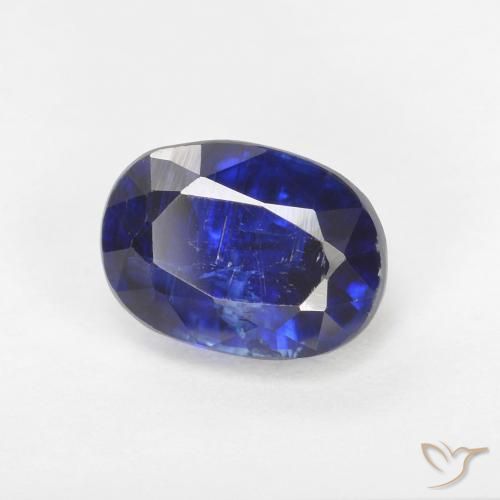 Dianita azul real Natural 1.34ct, oval, SI