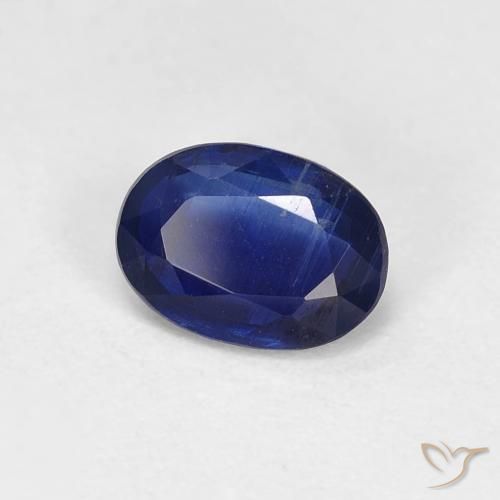 Dianita azul real Natural 0.96ct, oval, VS