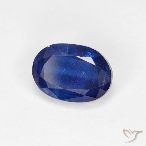 Dianita azul real Natural 1.18ct, oval, VS