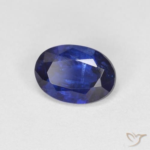 Dianita Azul marinho intenso Natural 0.88ct, oval, VS-SI