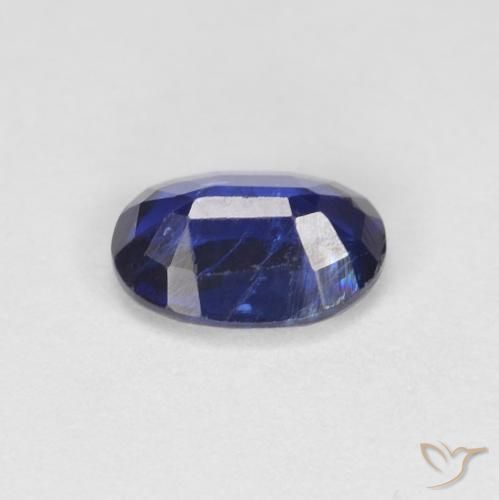 Dianita Azul marinho intenso Natural 0.88ct, oval, VS-SI